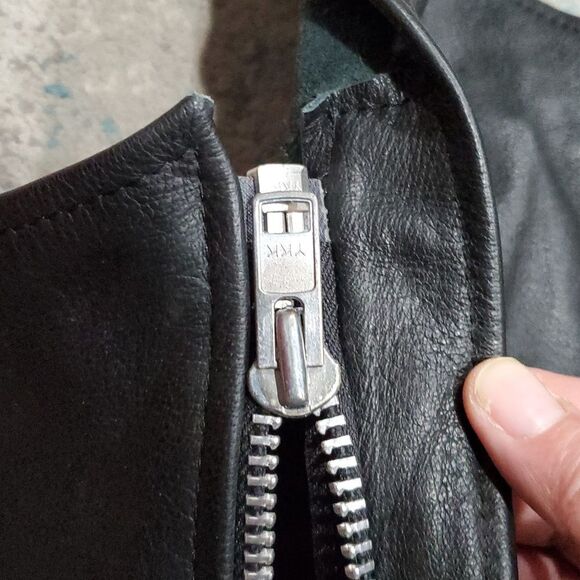 Genuine Leather Riding Biker Chaps by M M Leathers in Black Size XS - Picture 5 of 14